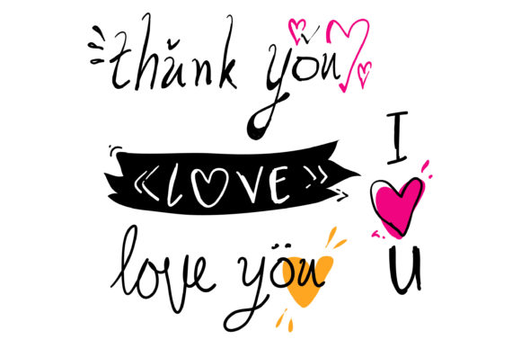 Download Doodle Label Text Typography Love - Label Collection