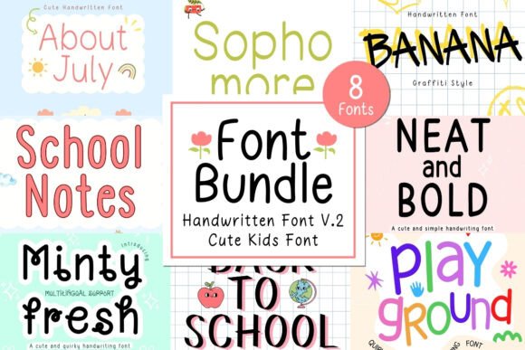 Download Neat &amp; Clean Handwritten Bundle V.2 - Premium Bundle